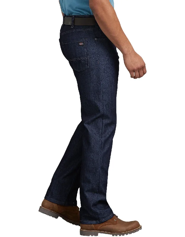 Denim patchesReview - Flex Regular Fit Straight Leg 5-Pocket Toughmax Denim Jeans (Rinsed Indigo Blue)