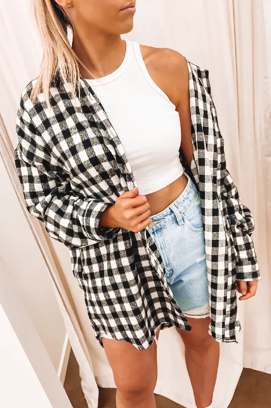 Dress ShirtsJaimee Shirt Black Check