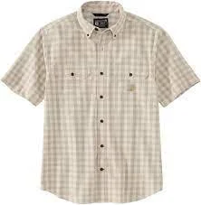 Camping ShirtsMW SS PLAID SHIRT TAN