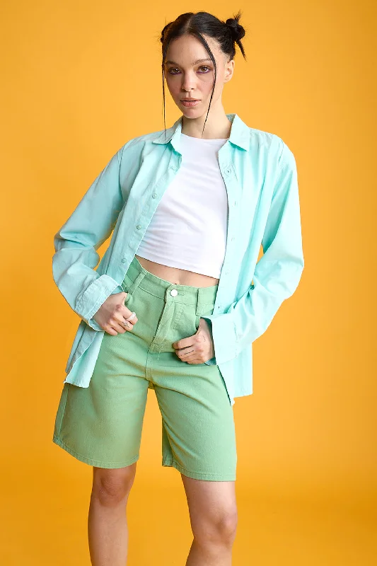 Retro ShirtsEasy Twill Mint Women's Regular Fit Shirt