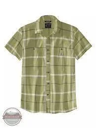 Recycled Fabric ShirtsRF LW SS PLAID SHIRT OLIVE