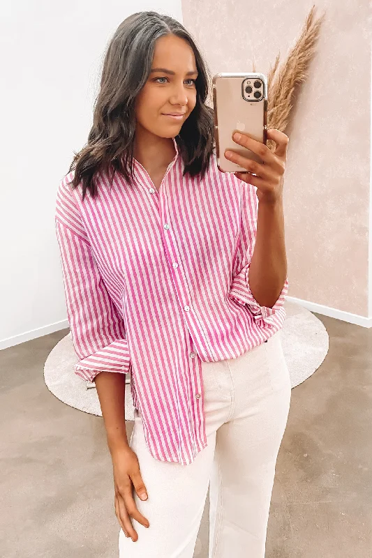 Luxury ShirtsSierra Shirt Pink Stripe