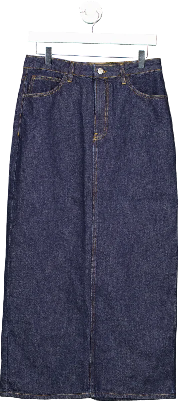 Denim low waistASOS Blue Denim Pencil Skirt UK 8-10