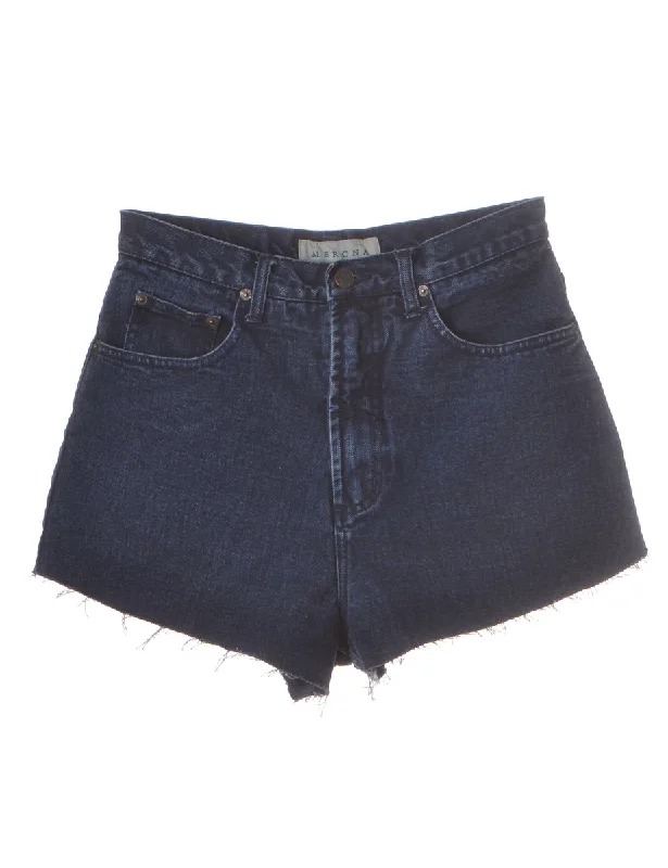 Calvin KleinLabel Molly Frayed denim shorts