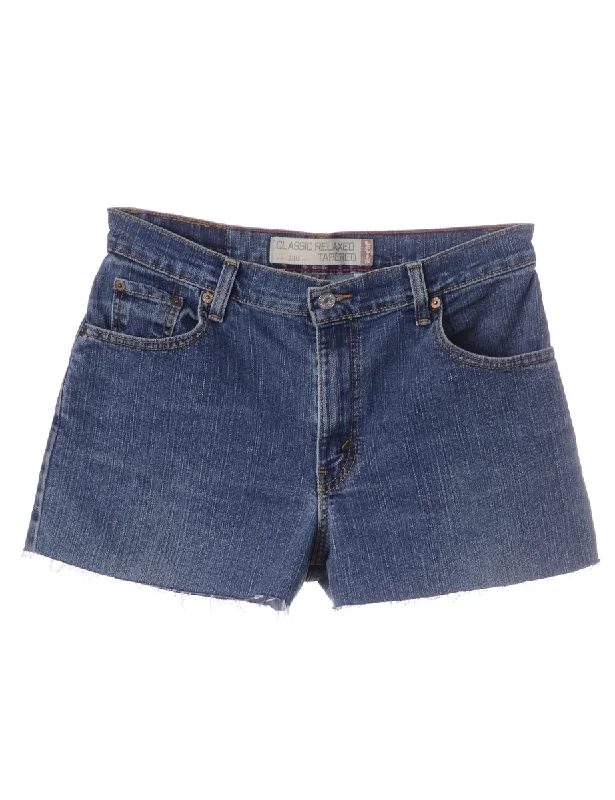 Cowboy scarfLabel Molly Frayed Denim Shorts - W32