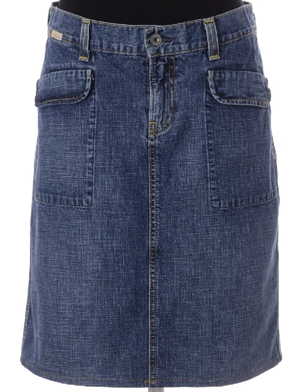 Denim jacketLabel Short Denim Skirt