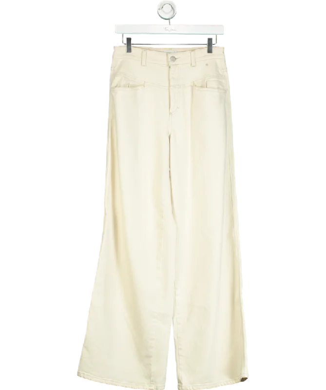 Citizens of HumanityCLOSED Cream Wide-leg Denim Jeans W27