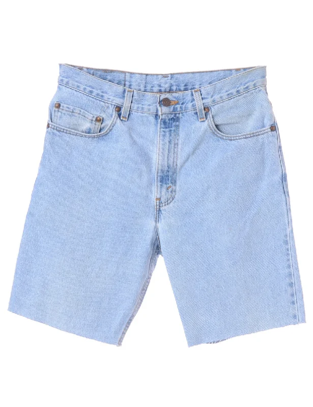 DenimLabel Cut Off Denim Shorts