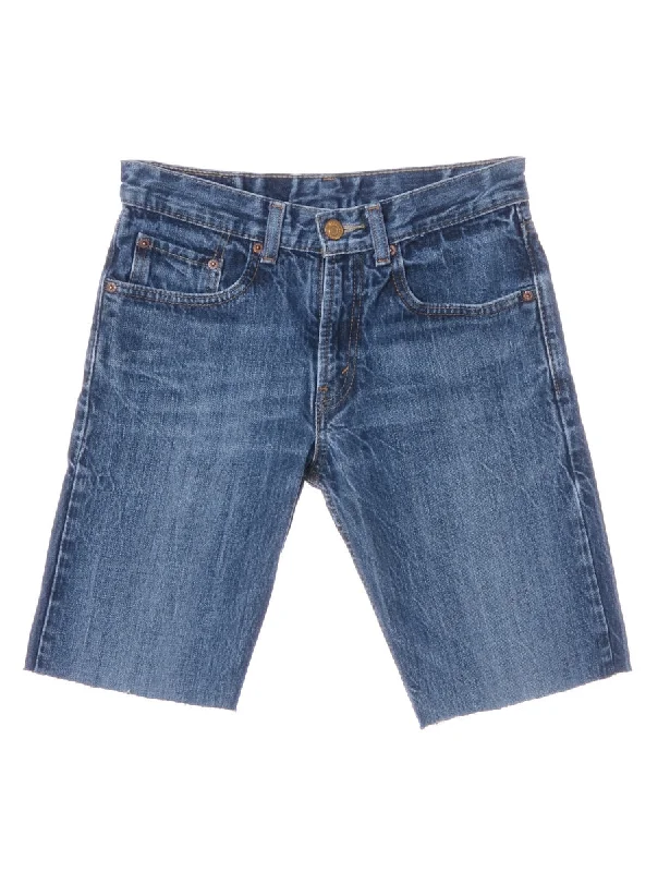 OverallLabel Cut Off Denim Shorts