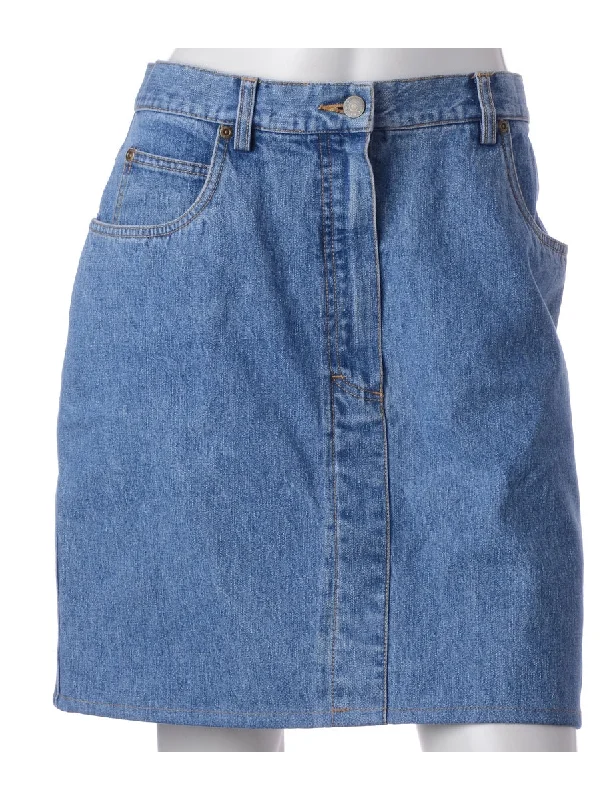 Modern denimLabel Short Denim Skirt