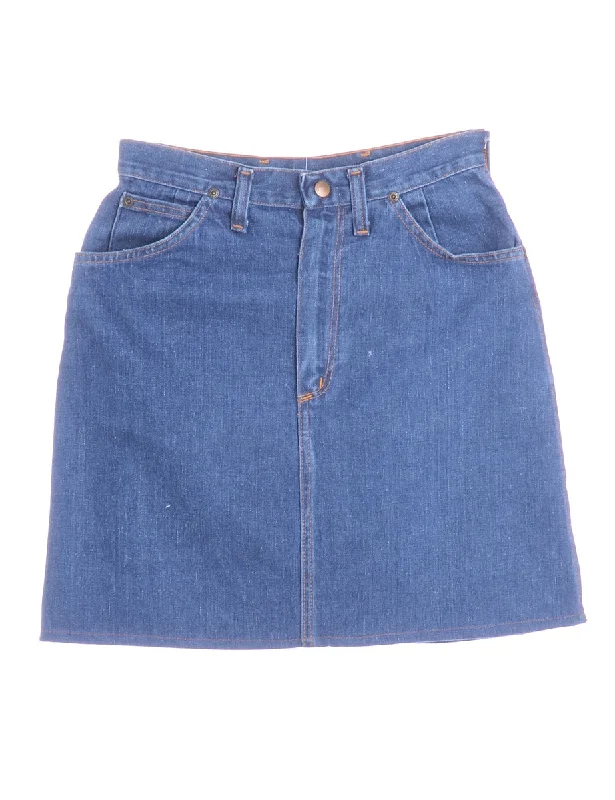 Denim with bootsLabel Short Denim Skirt