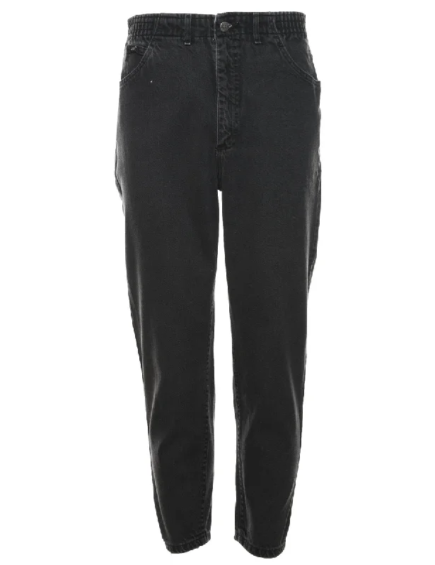 Cut selvedgeLee Black Denim Trousers - W30 L27