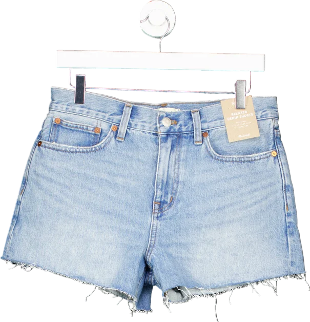 Denim patchworkMadewell Blue Relaxed Denim Shorts W 26