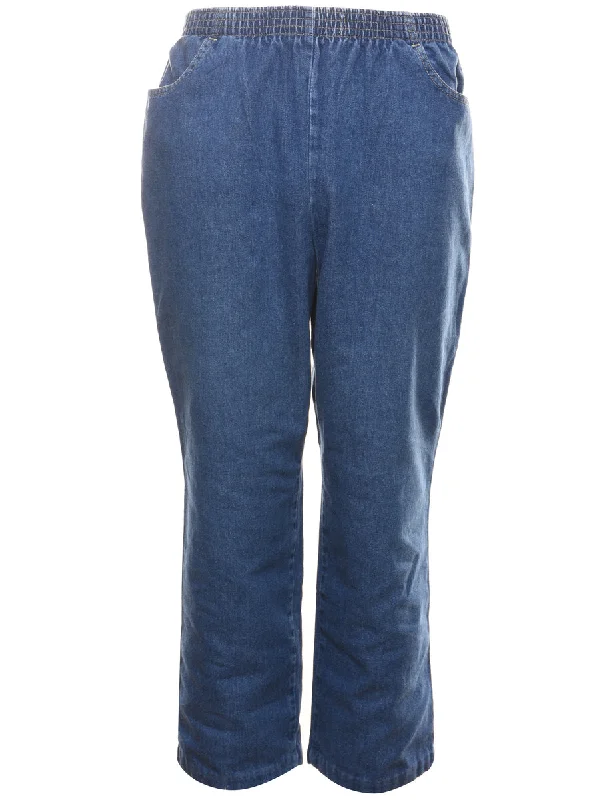 Denim with T-shirtMedium Wash Denim Trousers - W26 L26