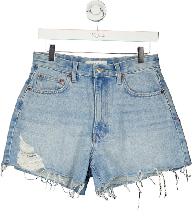 Denim windbreakerTopshop Blue A-Line Denim Shorts UK 10