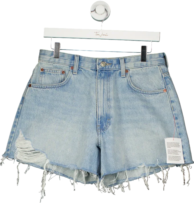 Denim long skirtTopshop Light Blue A-Line Denim Shorts UK 12