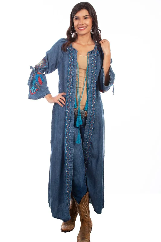 Denim windbreakerScully Womens Denim 100% Cotton Dream Catcher Duster