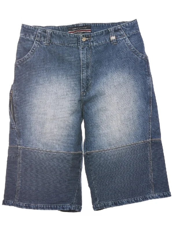 Cowboy musicStone Wash Y2K Denim Shorts - W34 L15