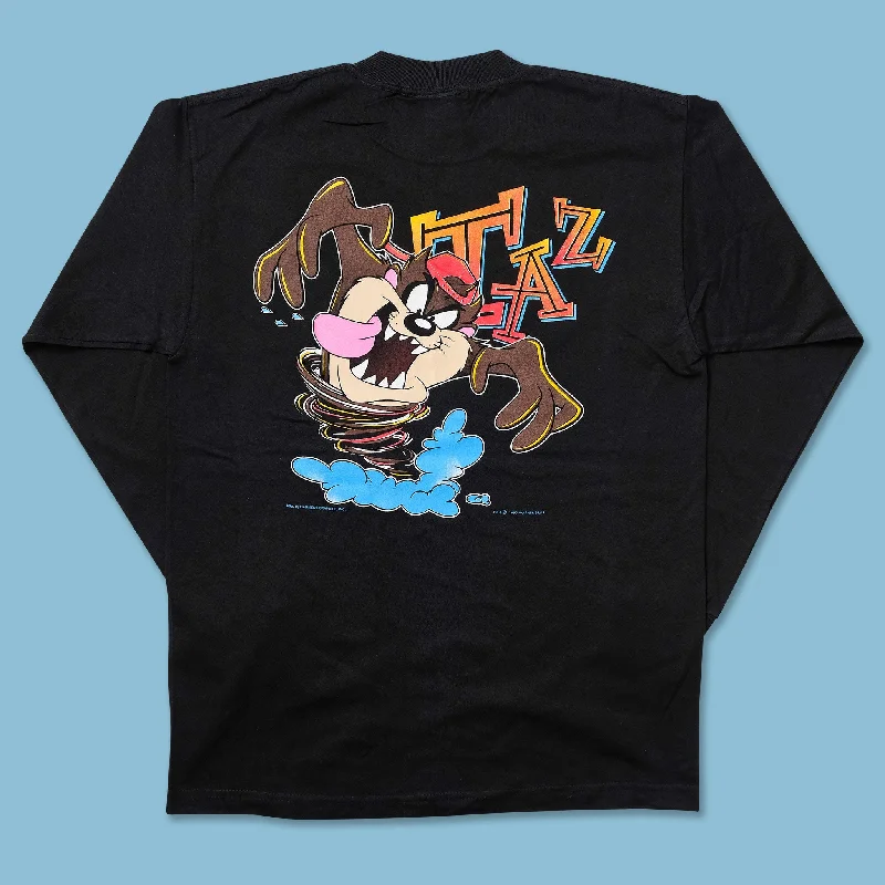 1997 Taz Looney Tunes Longsleeve LargeDesigner T-Shirts