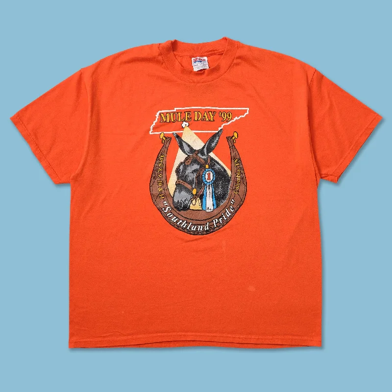 1999 Mule Day T-Shirt XLargeEmbroidered T-Shirts