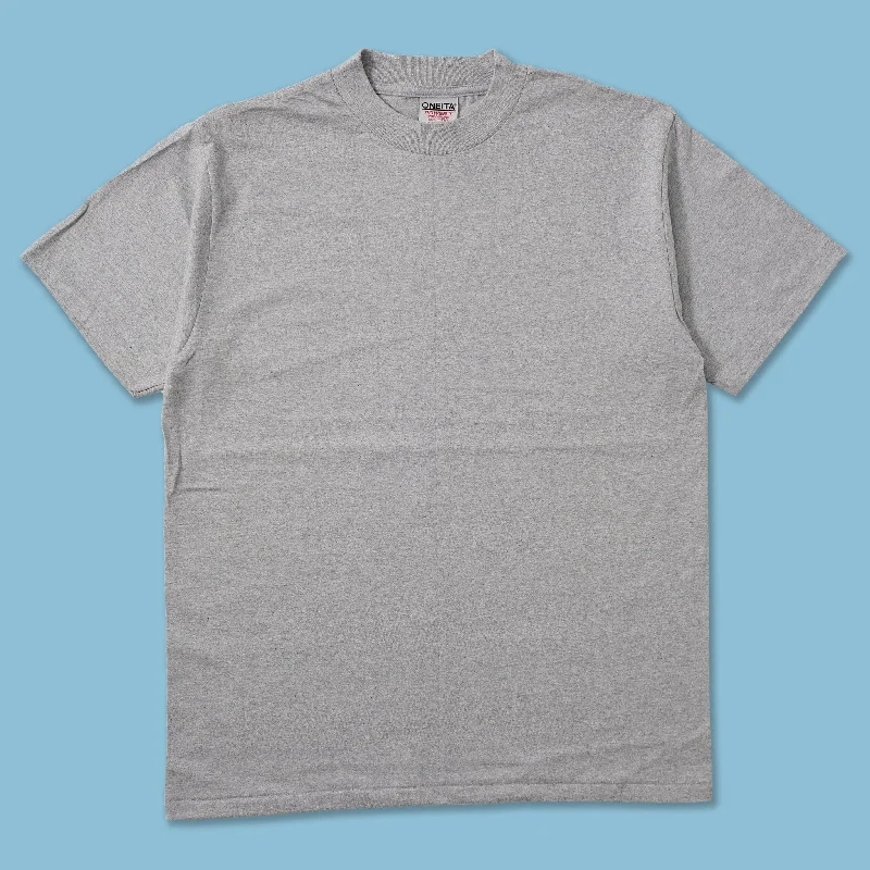 90s Oneita Power-T Blank T-Shirt LargeFitted T-Shirts