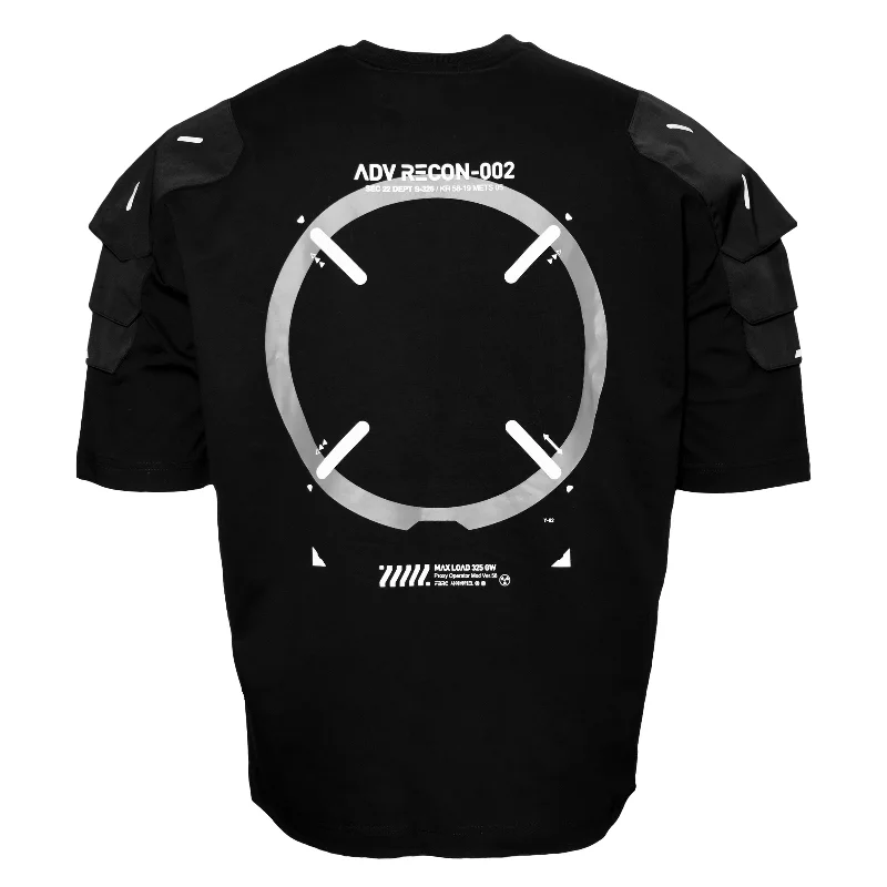 Advanced Recon Black Oversized SSTDesigner T-Shirts