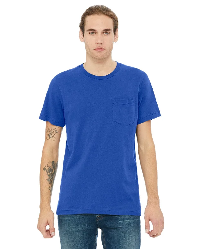 Bella+Canvas Jersey Pocket T-Shirt | True RoyalAsymmetrical T-Shirts