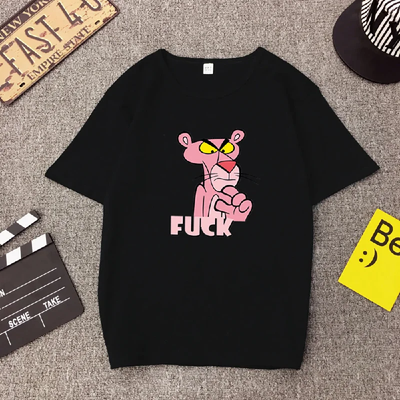 BJYL - Pink Panther Printed Women T-ShirtHunting T-Shirts