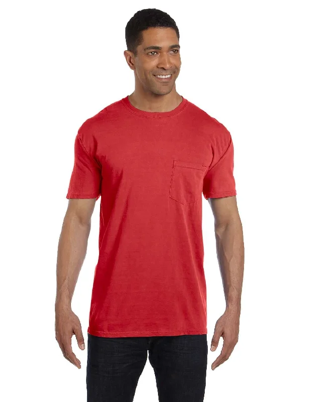 Comfort Colors Garment-Dyed Pocket T-Shirt | RedOversized T-Shirts