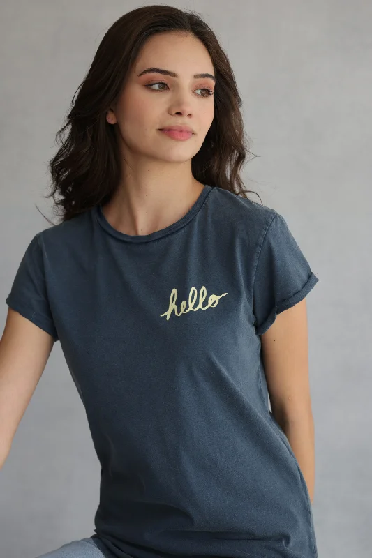 Denim Hello T-ShirtHemp T-Shirts