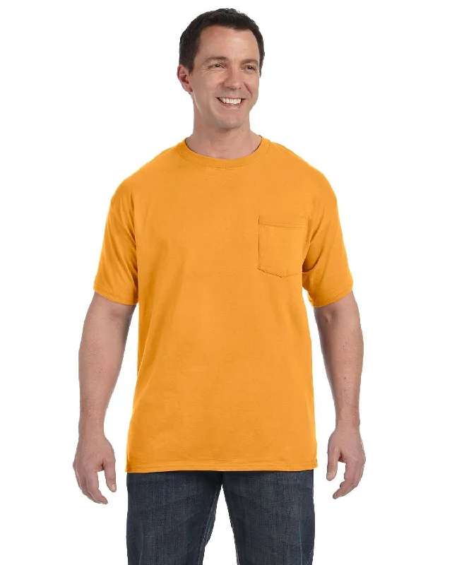 Hanes Authentic-T Pocket T-Shirt | GoldLogo T-Shirts