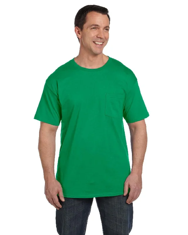 Hanes Beefy-T Pocket T-Shirt | Kelly GreenFormal T-Shirts