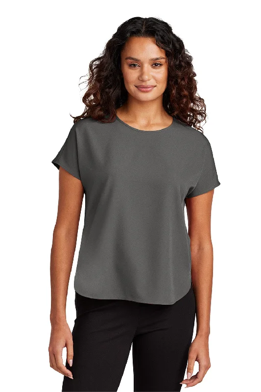 Mercer+Mettle Womens Stretch Crepe Short Sleeve Crewneck - Anchor Grey - COMING SOONUV-Protection T-Shirts