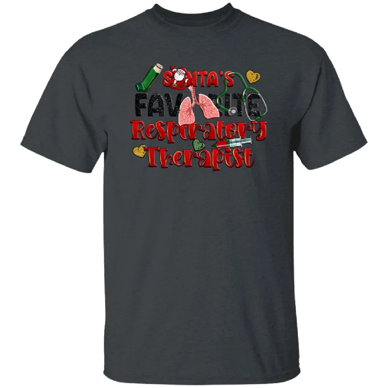 Santa's Favorite Respiratory Therapist T-ShirtOutdoor T-Shirts