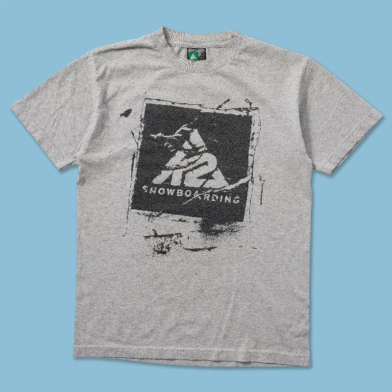 Y2K K2 Snowboarding T-Shirt SmallBoat Neck T-Shirts