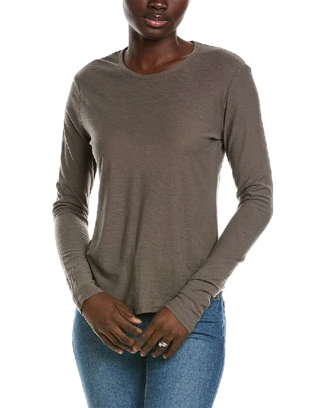 James Perse Crew Neck Long Sleeve T-ShirtDesigner T-Shirts