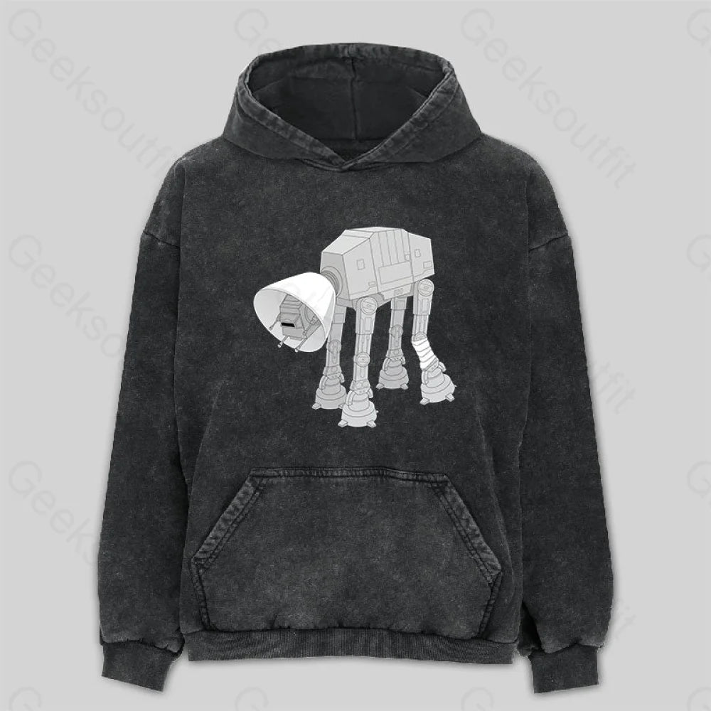 Oversized HoodiesBattle Damage Washed Hoodie