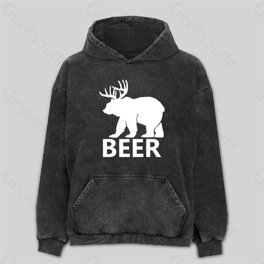 Cultural SweatshirtsBear Washed Hoodie