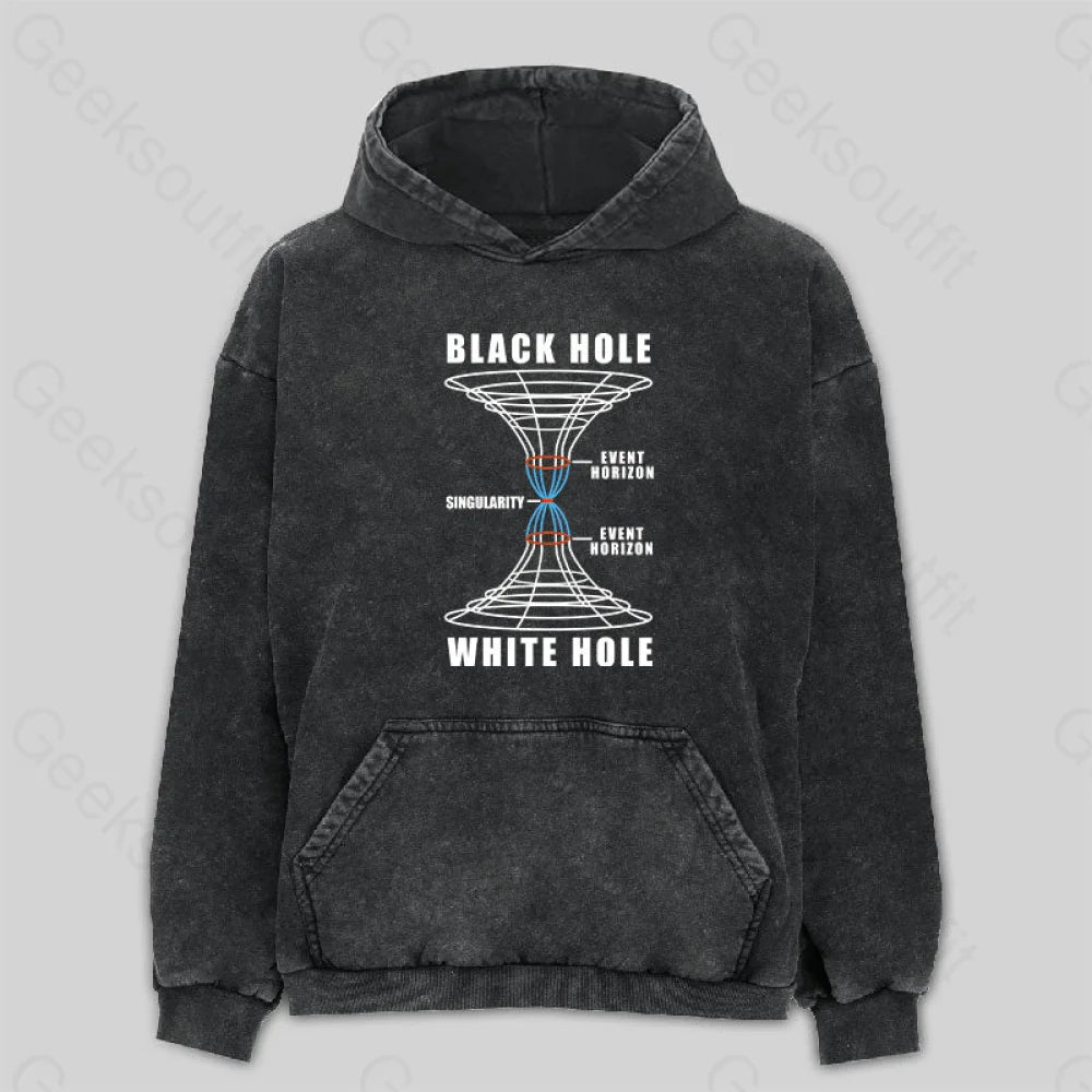 Lace-Up HoodiesBlack Hole Washed Hoodie