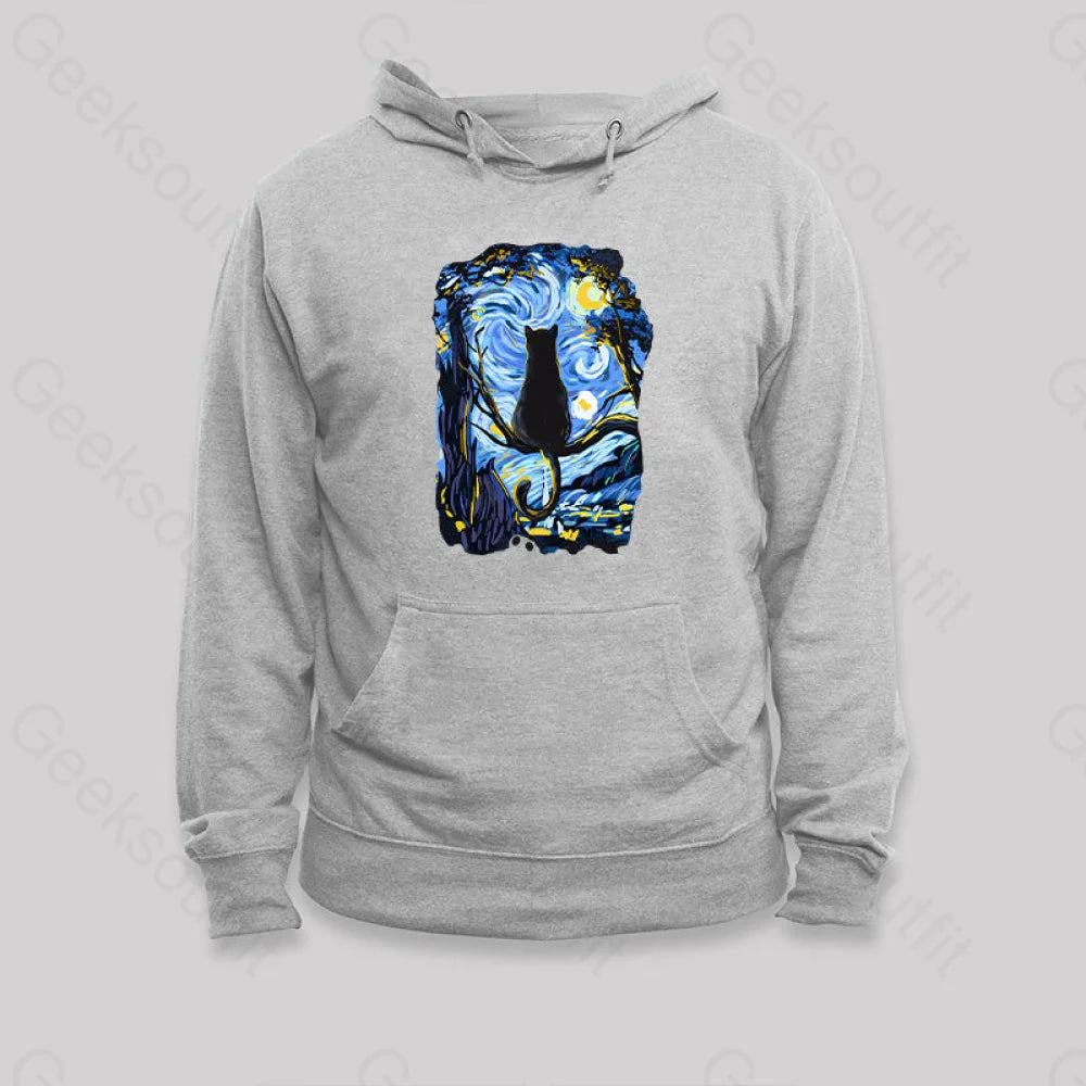 Layered SweatshirtsCAT STARRY NIGHT Hoodie