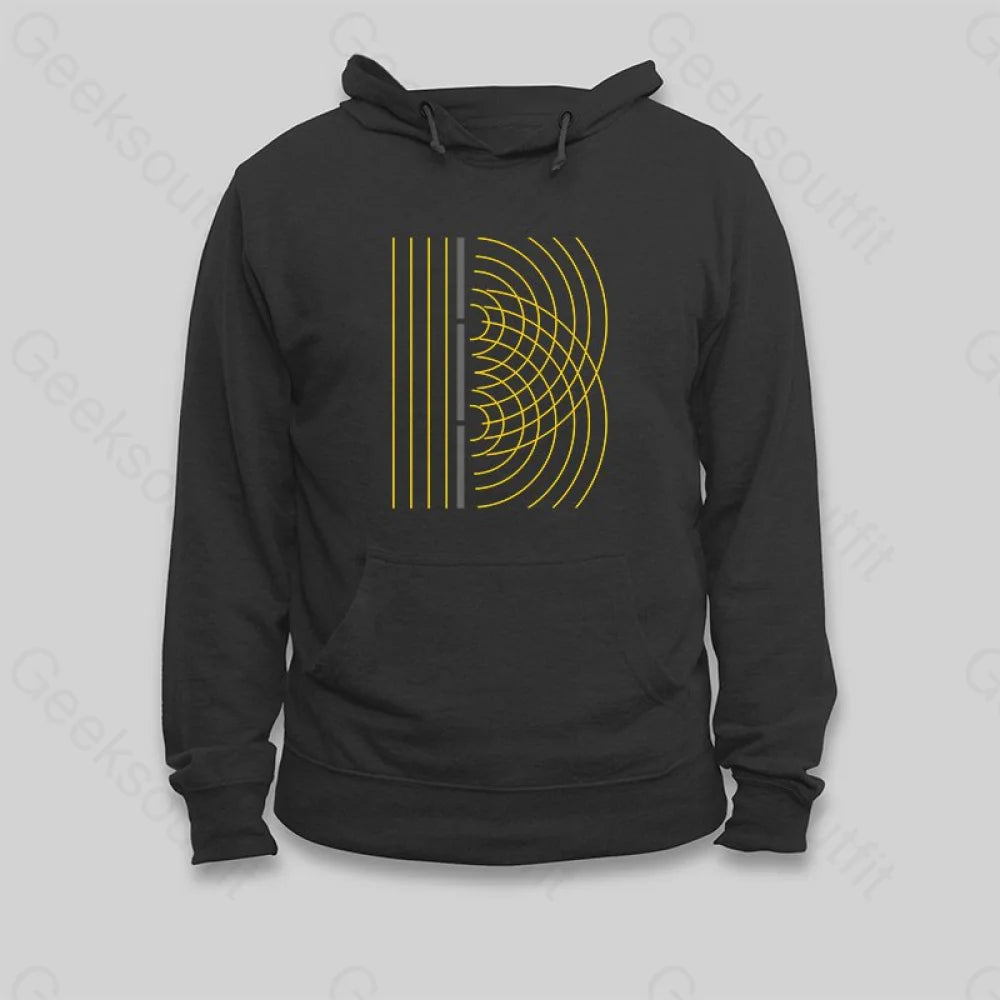 Patchwork SweatshirtsDouble Slit Light Wave Particle Science Experiment Hoodie