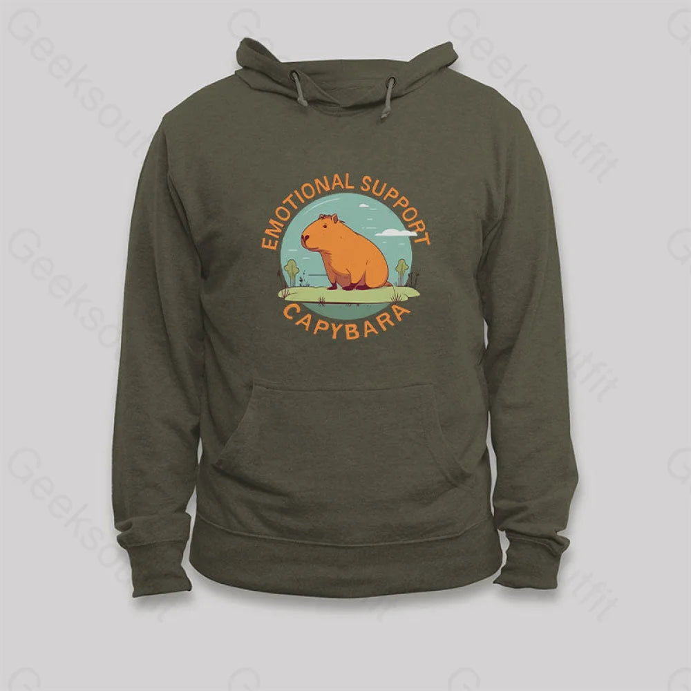 Cultural SweatshirtsEmotional Support Capybara Hoodie