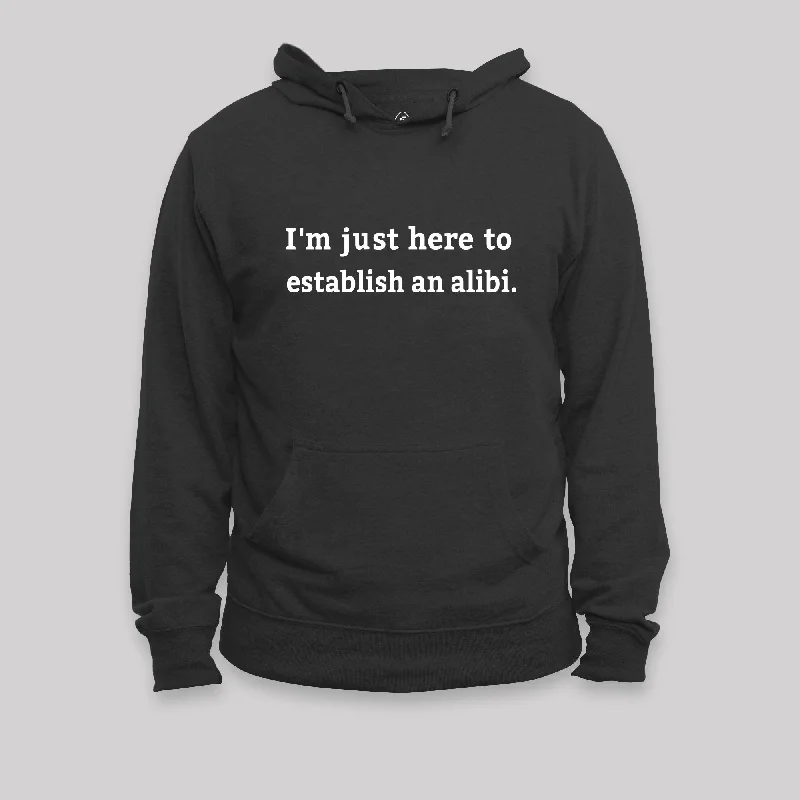 Recycled Fabric HoodiesHere to Establish an Alibi Nerd Hoodie