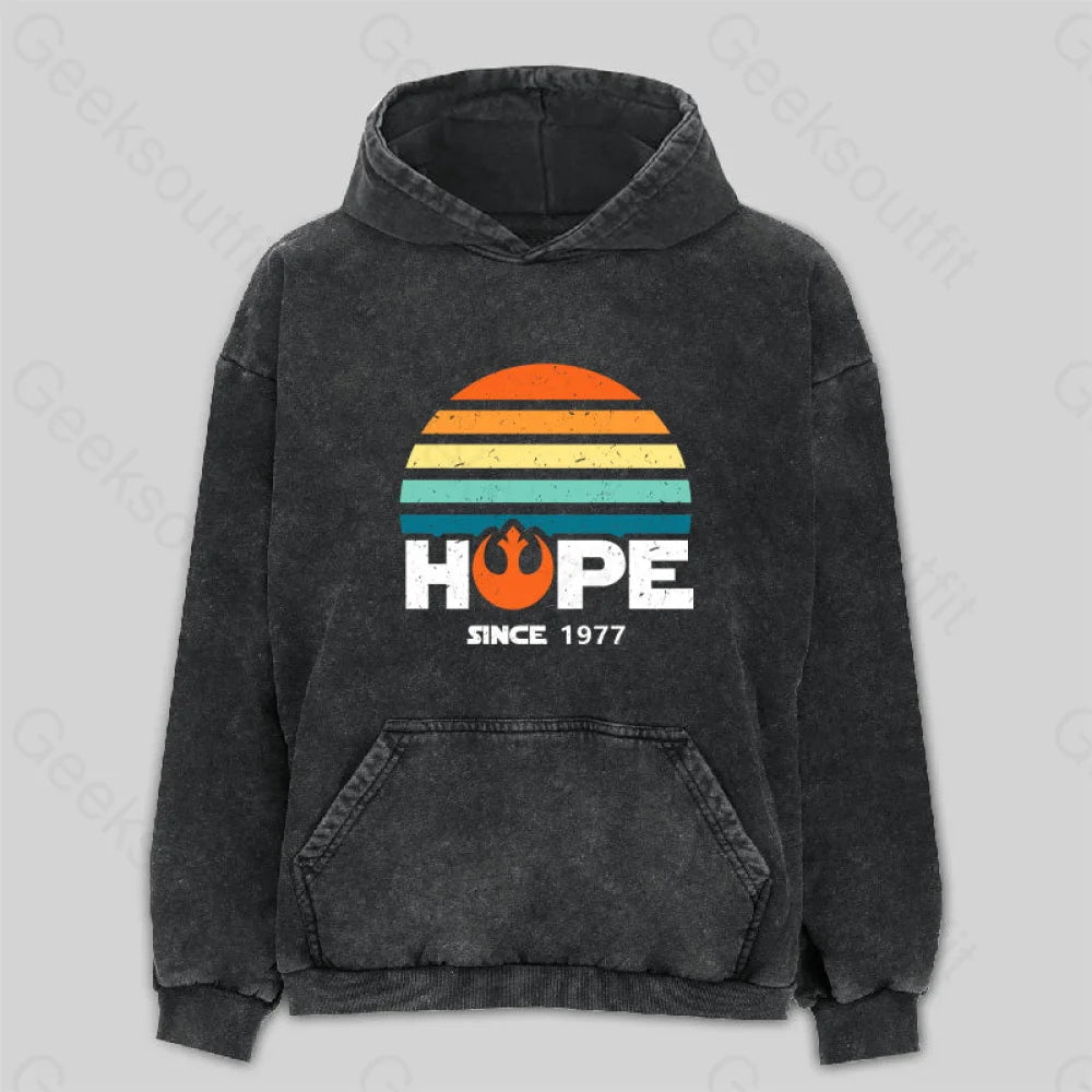 Stretch-Knit SweatshirtsHope Since 1977 Washed Hoodie