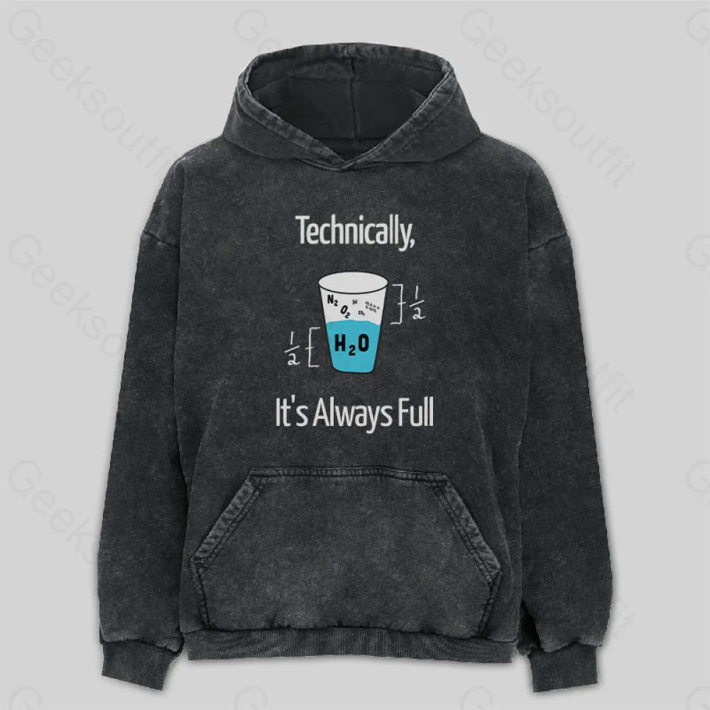 Ski SweatshirtsIt's Always Full Science Washed Hoodie