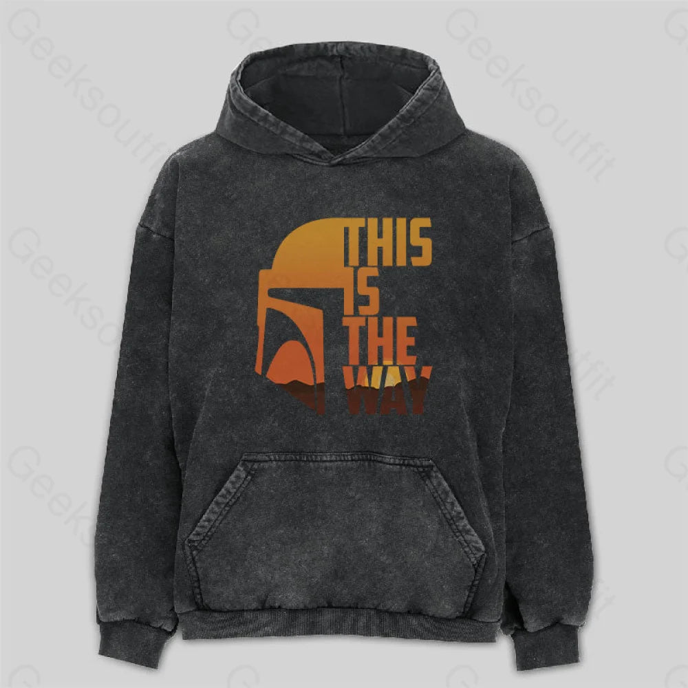 Branded SweatshirtsThis Is The Way Washed Hoodie