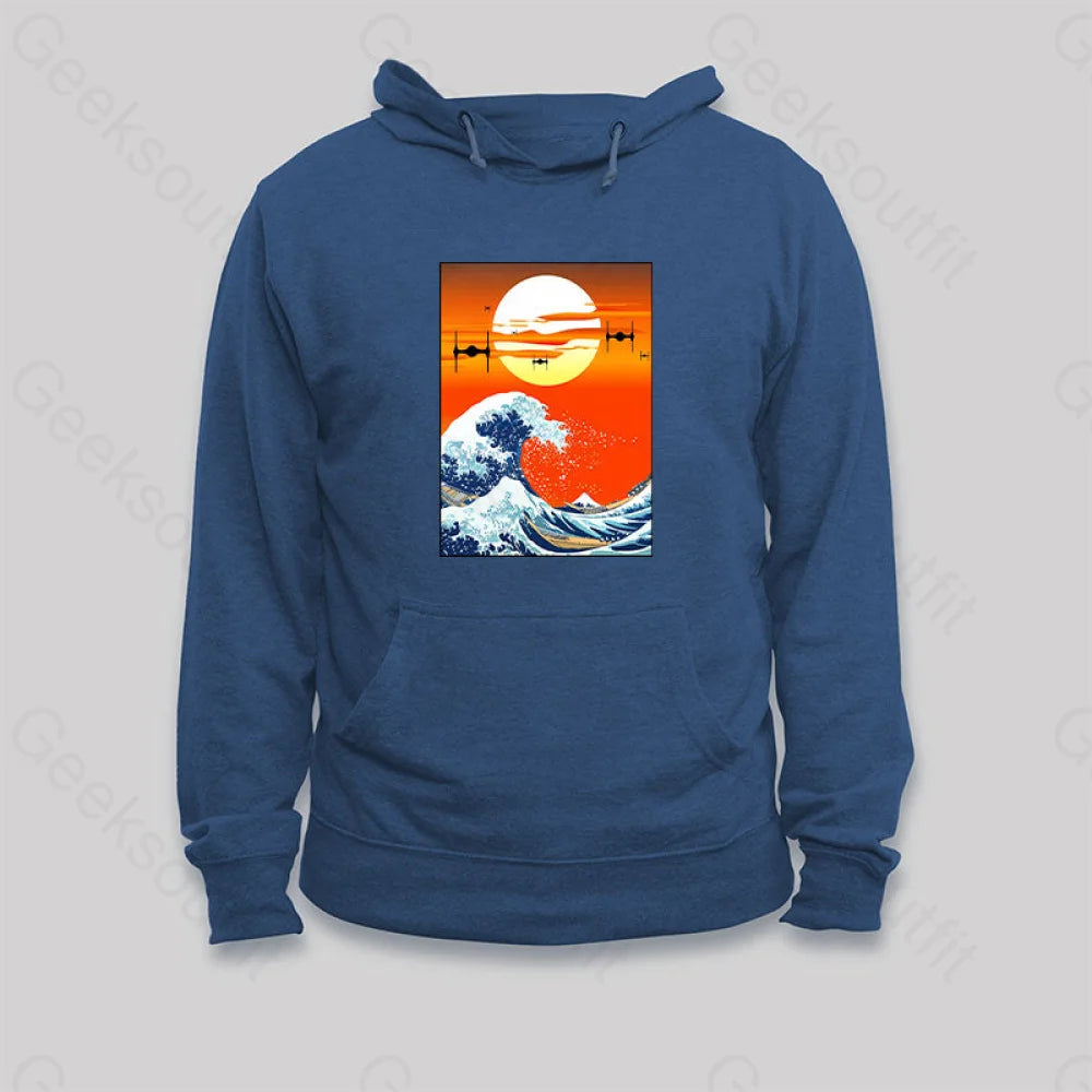 Bamboo Fiber SweatshirtsMeets Hokusai Hoodie