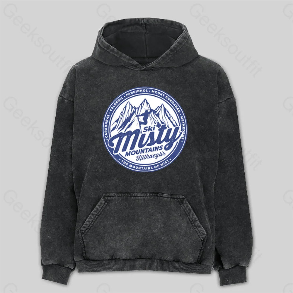 Cropped SweatshirtsMisty Mountains Washed Hoodie