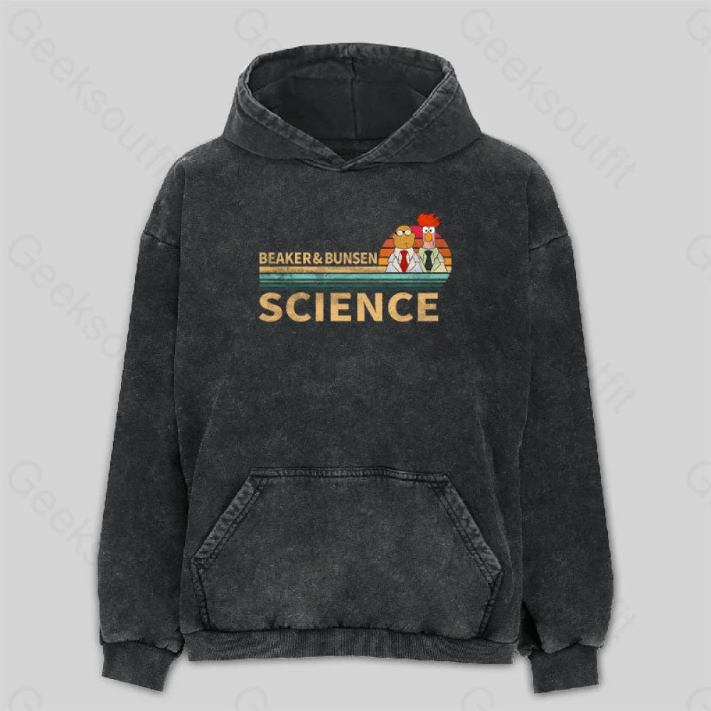 Camping HoodiesMuppets Science Bunsen And Beaker Cool Washed Hoodie