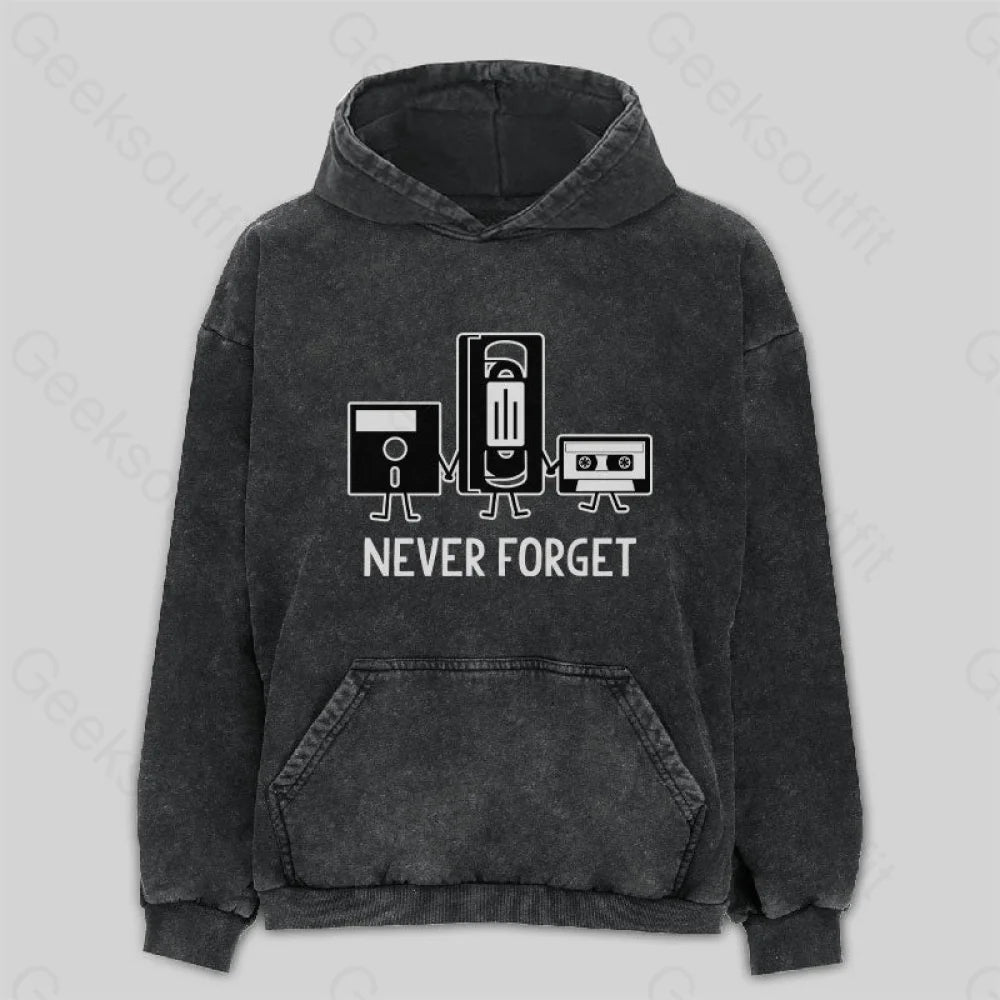 Camping HoodiesNever Forget Washed Hoodie